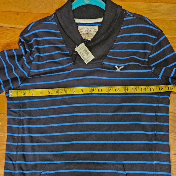 NWT Mens American Eagle V neck eagle crested long sleeve sweatshirt size small - Picture 9 of 11